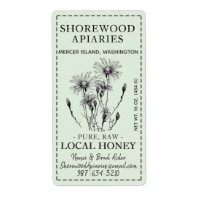 Summer Honey 2 x 3,75" Aster Dashed Border Sage