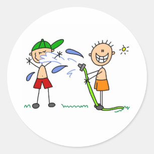 Summer Hose Fight Sticker