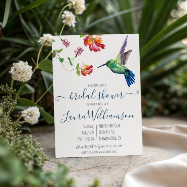 Summer Hummingbird Brautparty Einladung (Von Creator hochgeladen)