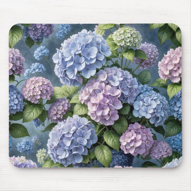 Summer Hydrangea Garden Mousepad (Vorne)