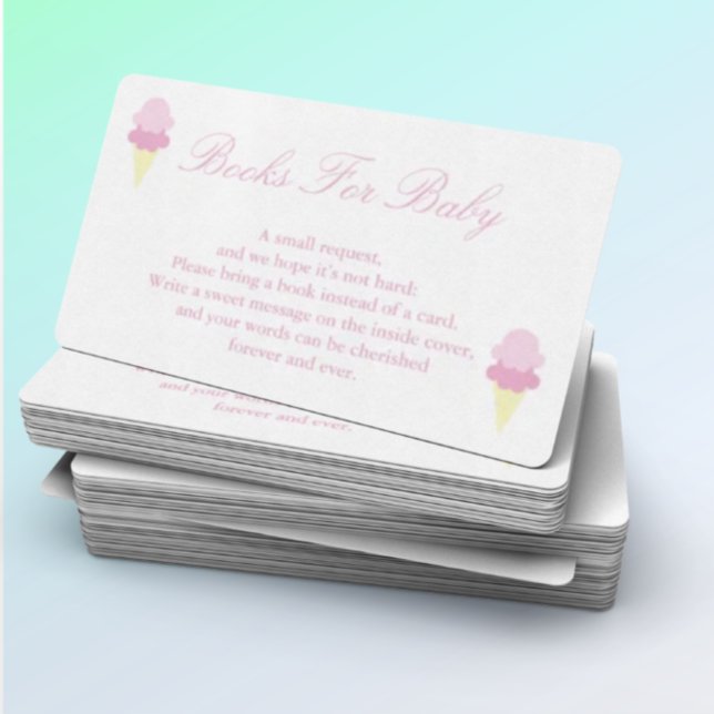 Summer Ice Cream Baby Duschbücher für Babykarte Begleitkarte (Von Creator hochgeladen)