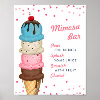 Summer Ice Cream Mimosa Bar Brautparty