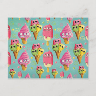Summer Ice Cream Mix Postkarte