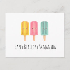 Summer Ice Cream Sticks Postkarte