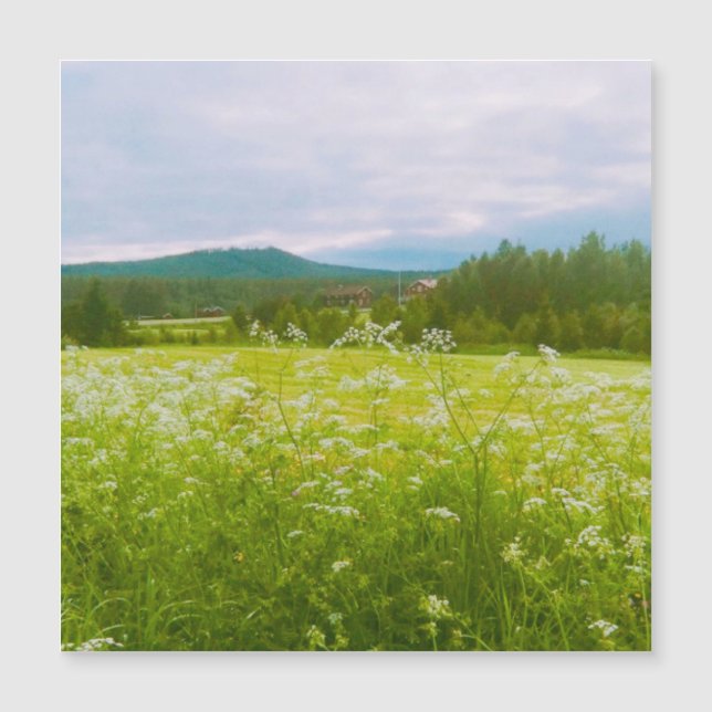 Summer in Hälsingland - Helsingia  Magnetkarte (Vorderseite)