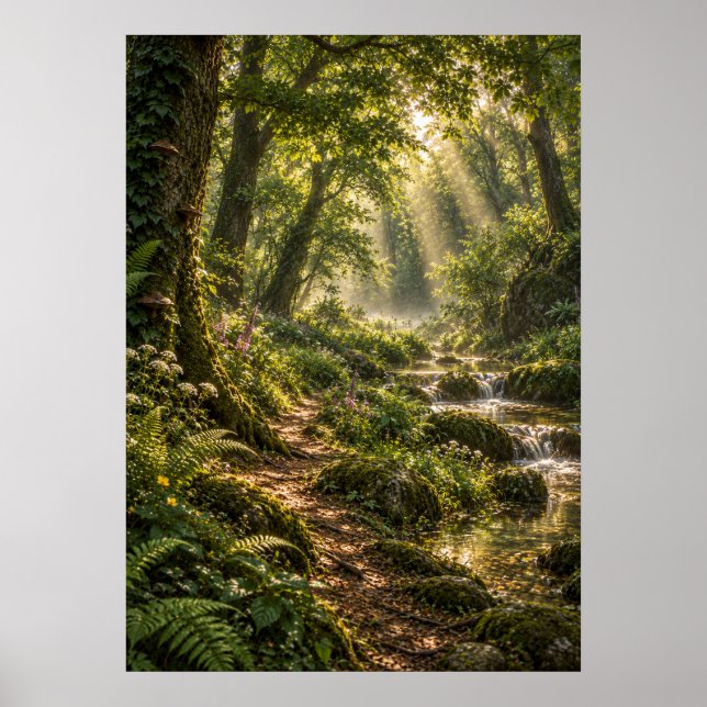 Summer in the Fourfold Forest Poster (Vorne)