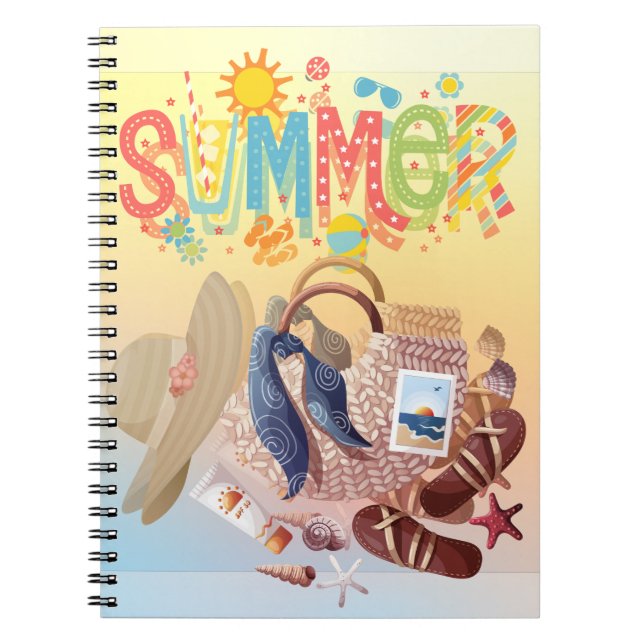 Summer Inspiriert Notebook Notizblock (Vorderseite)
