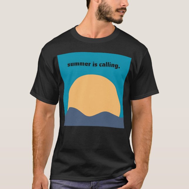 Summer Is Calling Printed  friends T-Shirt (Vorderseite)