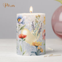 Summer Joy Wildblumen Pillar Candle