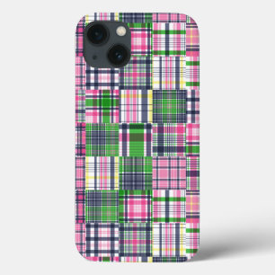 Summer Kariert Pink Madras Patchwork Case-Mate iPhone Hülle