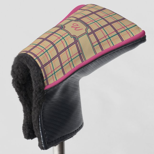 Summer Kariert Putter Cover Golf Headcover (3/4 Vorderseite)