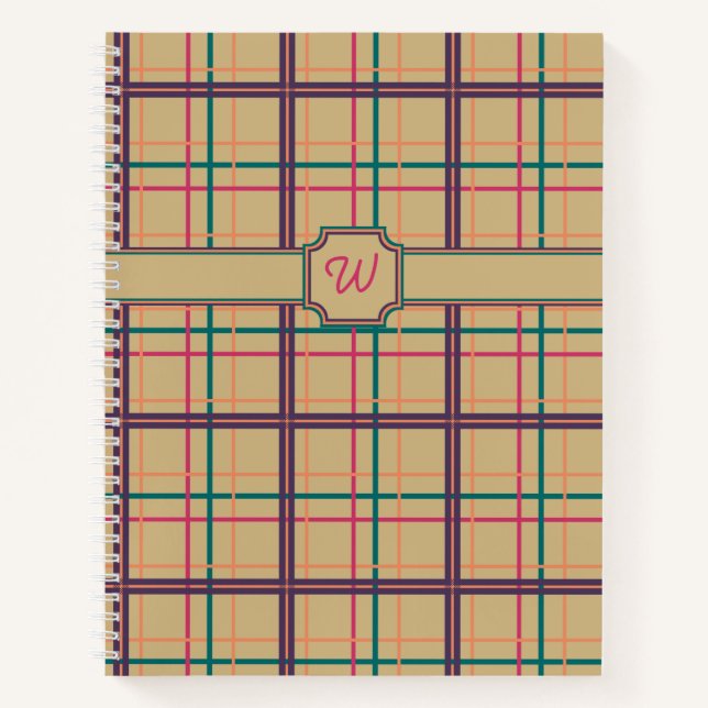 Summer Kariert Spiral Notebook Notizbuch (Vorderseite)