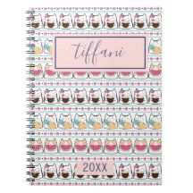 Summer Kitty Cats Spiral Foto Notebook