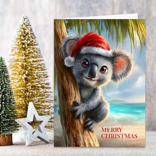 Summer Koala Christmas Feiertagskarte (Von Creator hochgeladen)