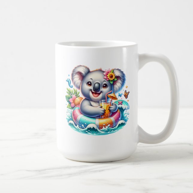 Summer Koala Sublimation Clipart-97702 Kaffeetasse (Rechts)