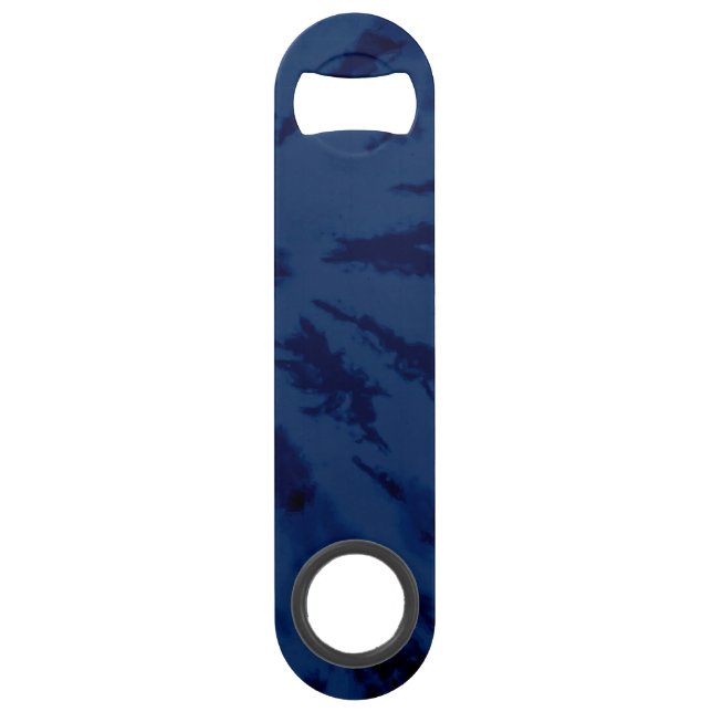 Summer Künstlerisch Navy Blue Gefärbte Krawatte Sw Speed Flaschenöffner (Vorderseite)