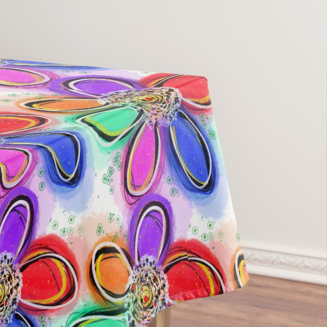 Summer Künstlerisch Watercolor Blume Tischdecke (Beispiel)