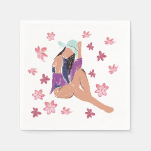 Summer Lady Serviette