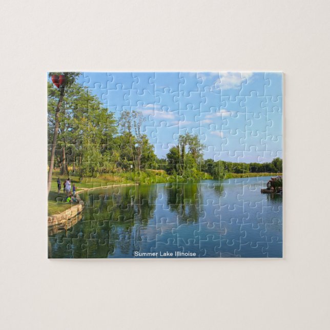 Summer Lake Illinoise Puzzle (Horizontal)