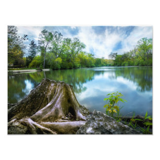 Summer Lake Poster 16x12|Landschaft|Größe anpassen