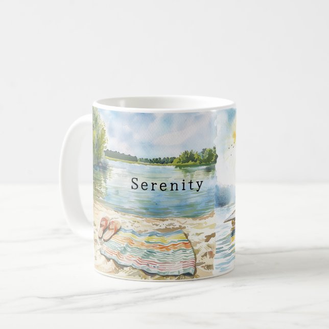 Summer Lake Serenity Kaffeetasse (Vorderseite Links)