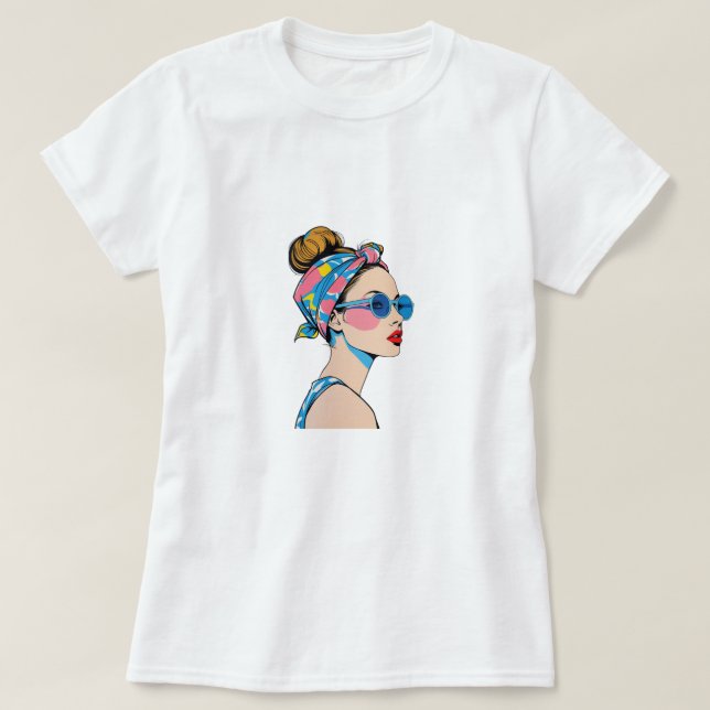 Summer Lässig" Women's T - Shirt Collection (Design vorne)