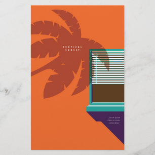 Summer Layout Poster Briefpapier