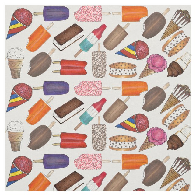 Summer Leckereien Ice Cream Man Popsicles Lebensmi Stoff (Muster)
