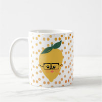 Summer Lemon Citrus Cartoon Kaffeemaschine Tasse