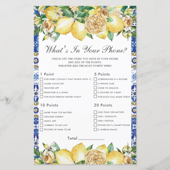 Summer Lemon Floral Baby Was ist in Ihrem Handyspi (Vorderseite)