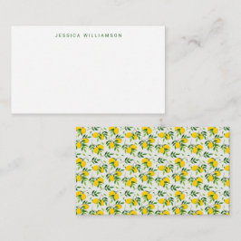 Summer Lemon Frucht Individuelle Name Geschenkenke Mitteilungskarte