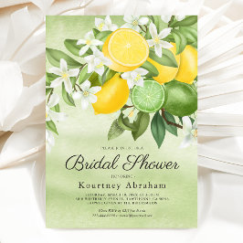 Summer Lemon & Limon Bridal Dusche Einladung