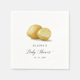 Summer Lemon Limon Citrus Baby Dusche Serviette