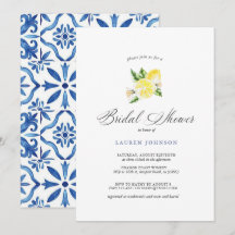 Summer Lemon & Mediterranean Tiles Bridal