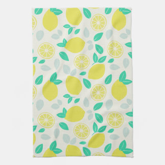 Summer Lemon Muster in Cream Geschirrtuch