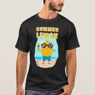 Summer Lemon Niedlich Fruit Life Beach T-Shirt