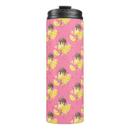 Summer Lemon Popsicle Pink Thermosbecher
