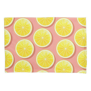 Summer Lemon Slices Pattern Kissenbezug