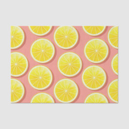 Summer Lemon Slices Pattern Seidenpapier