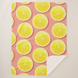Summer Lemon Slices Pattern Sherpadecke
