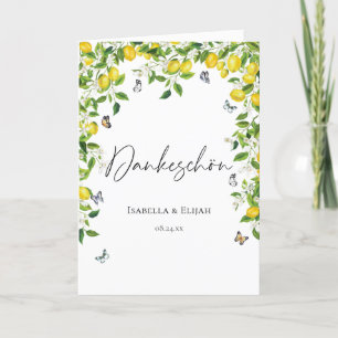 Summer Lemon Wedding Dankeskarte