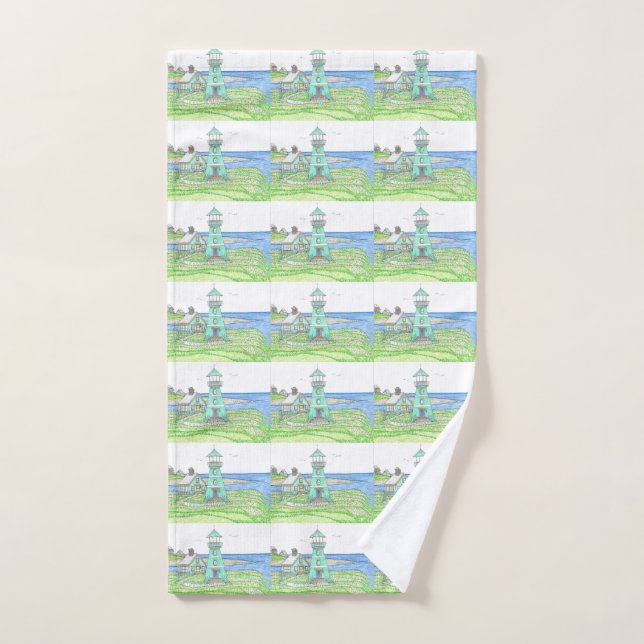 Summer Lighthouse 3; Handtuch oder Küchentücher (Handtuch)
