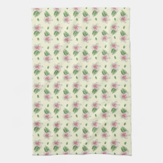 Summer Lily Floral Seamless Pattern Geschirrtuch