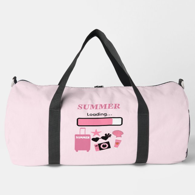 Summer Loading Pink Duffle Bag (Vorderseite)