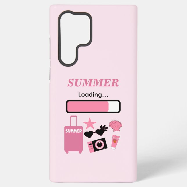 Summer Loading Pink Samsung Galaxy Hülle (Rückseite)