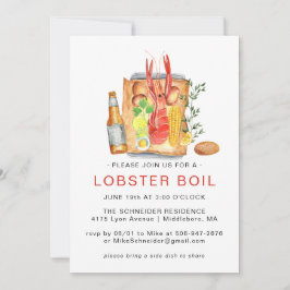 Summer Lobster Boil | Hummer Bake Cookie Einladung