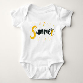 Summer Logo - Summer Text Design Baby Strampler
