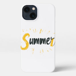 Summer Logo - Summer Text Design iPhone 13 Hülle