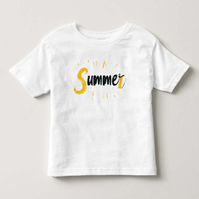 Summer Logo - Summer Text Design Kleinkind T-shirt (Vorderseite)