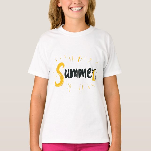 Summer Logo - Summer Text Design T-Shirt (Vorderseite)